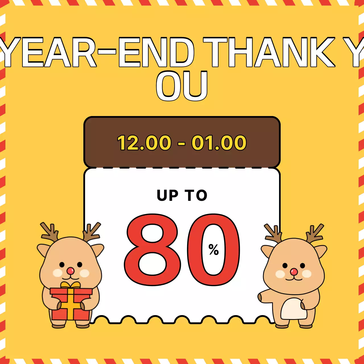 Red Simple Christmas Promotion Instagram Carousel