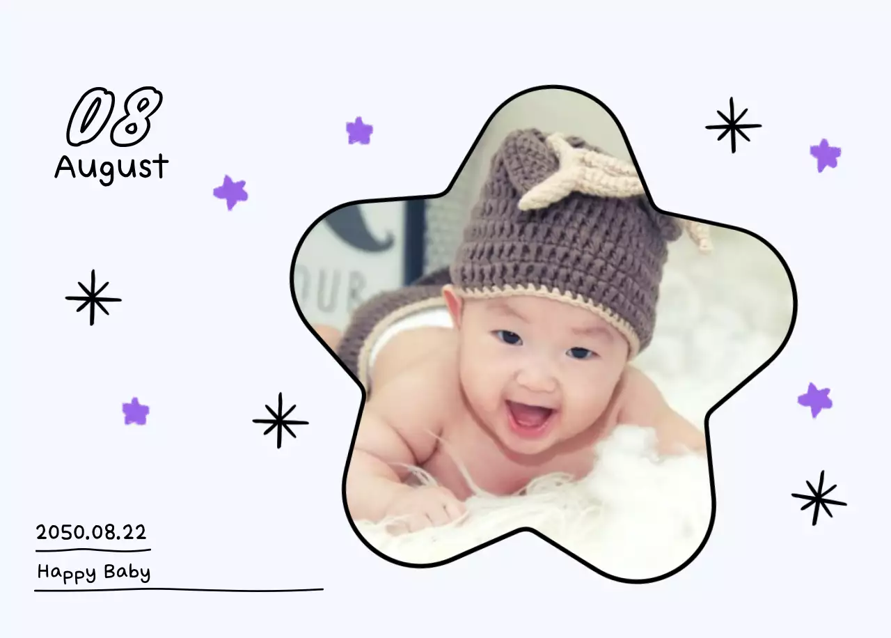 Kalender foto Tahun Baru yang lucu