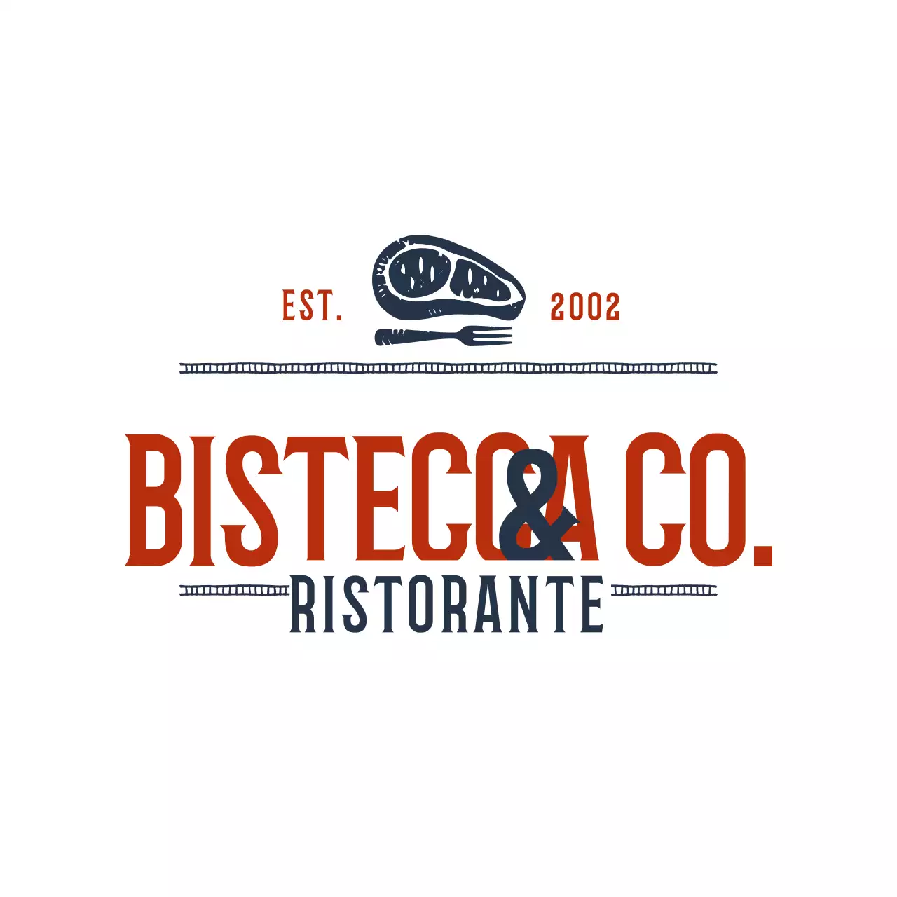 pubblicità di un ristorante vintage rosso