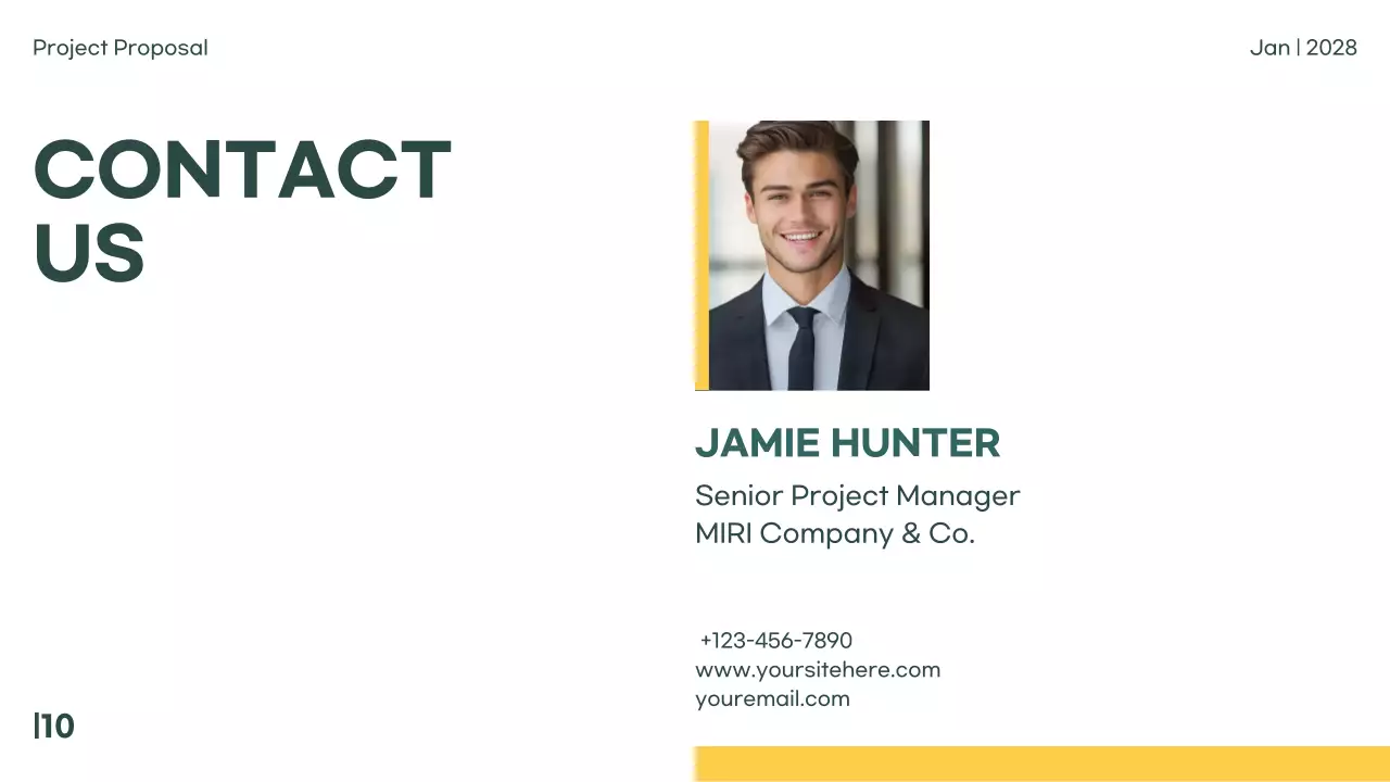 Green Modern Project Proposal Presentation