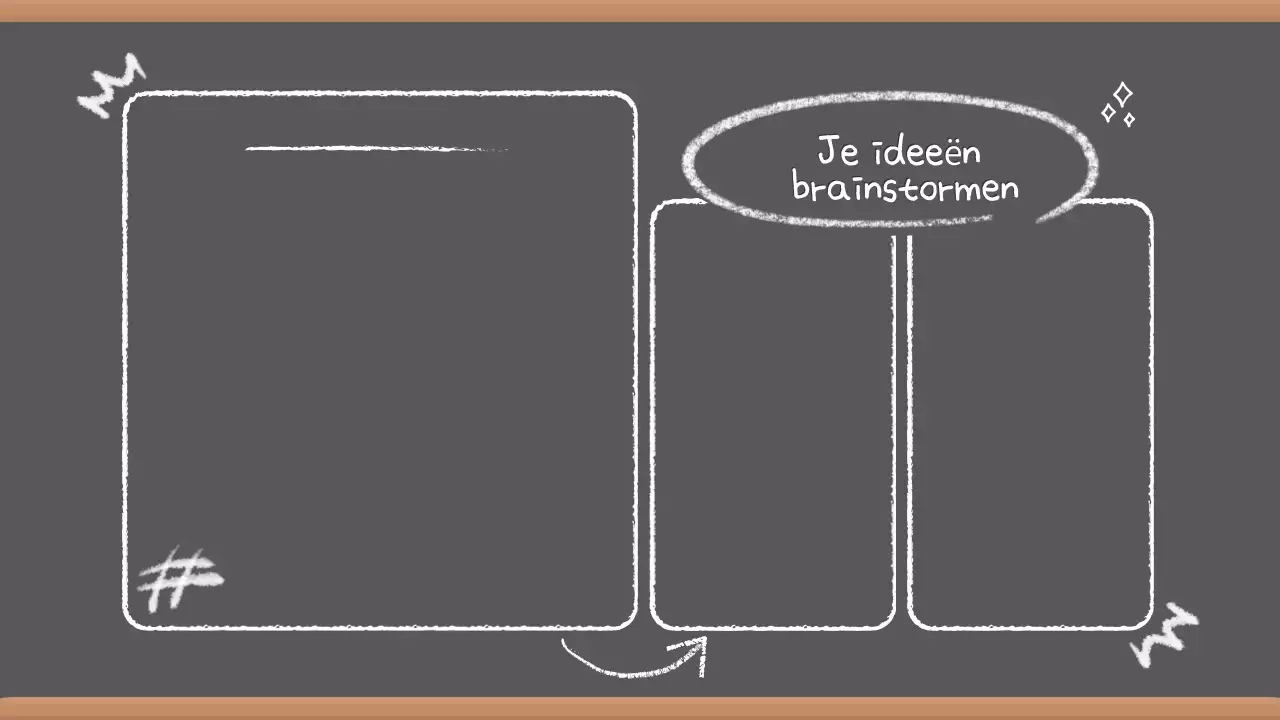 Grijze Vintage Brainstorm Presentatie