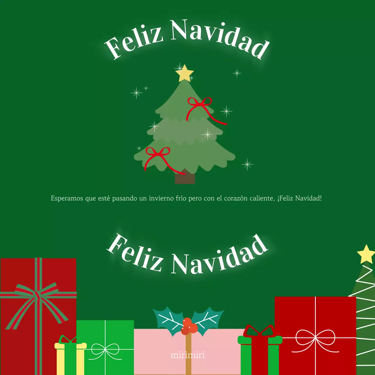 Fiestas navideñas Green Simple