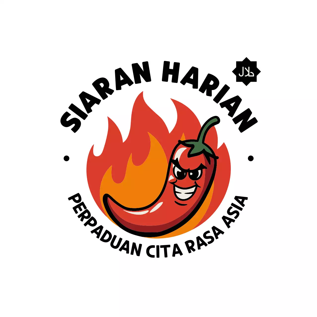 Red Retro Food Advertisement Logo