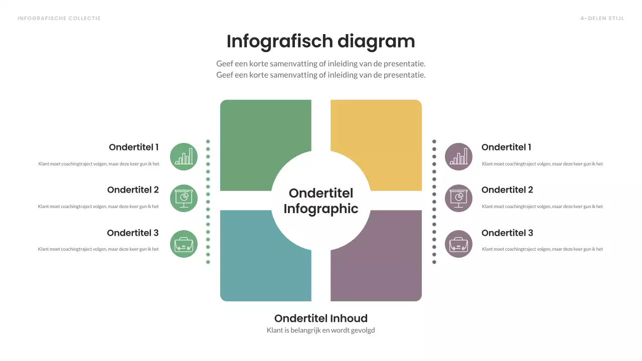kleurrijke moderne infographic layout