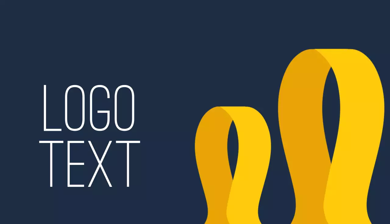 Navy Modern Visitenkarte