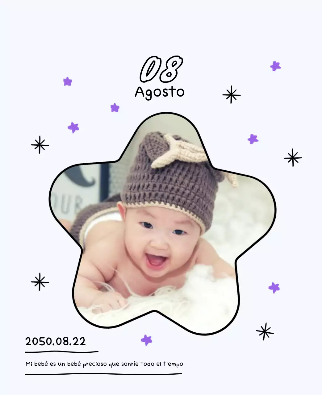 Adorable calendario de Año Nuevo