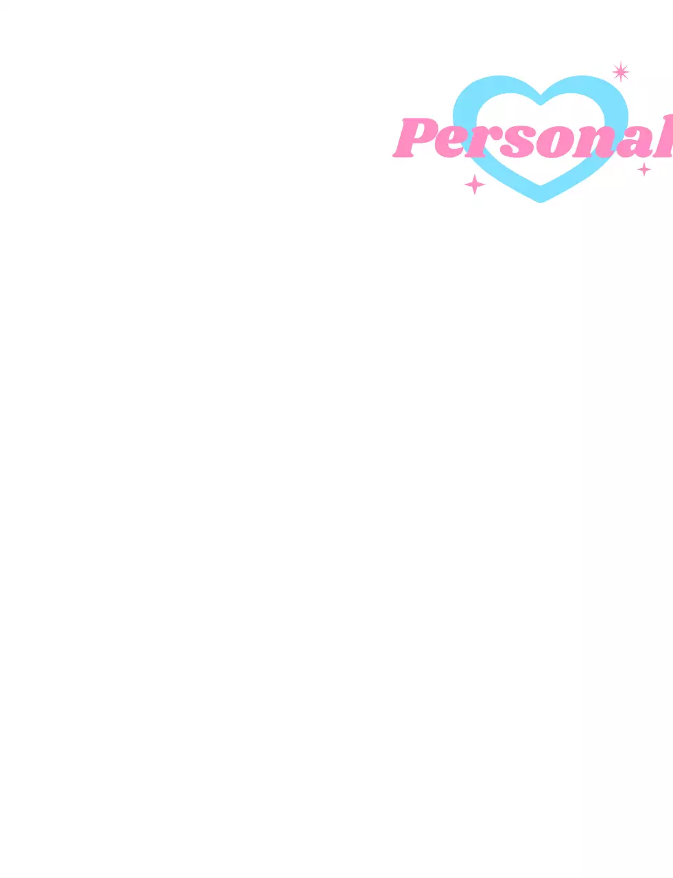 Logotipo del personal del festival en forma de corazón