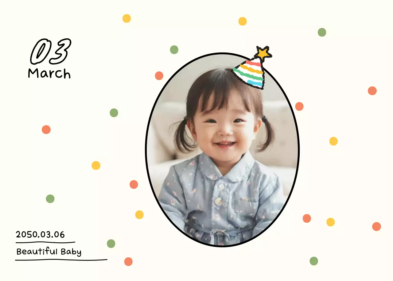 Kalender foto Tahun Baru yang lucu