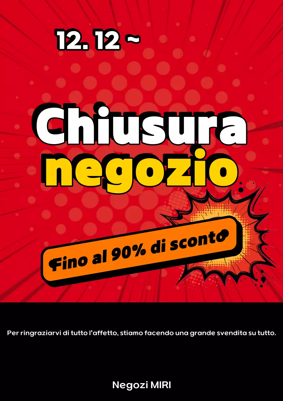 Evento di vendita Red Pop