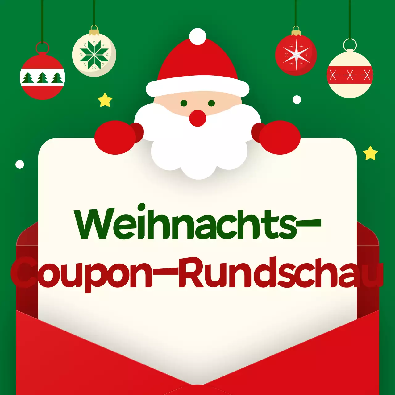 Green Simple Weihnachts-Gutschein