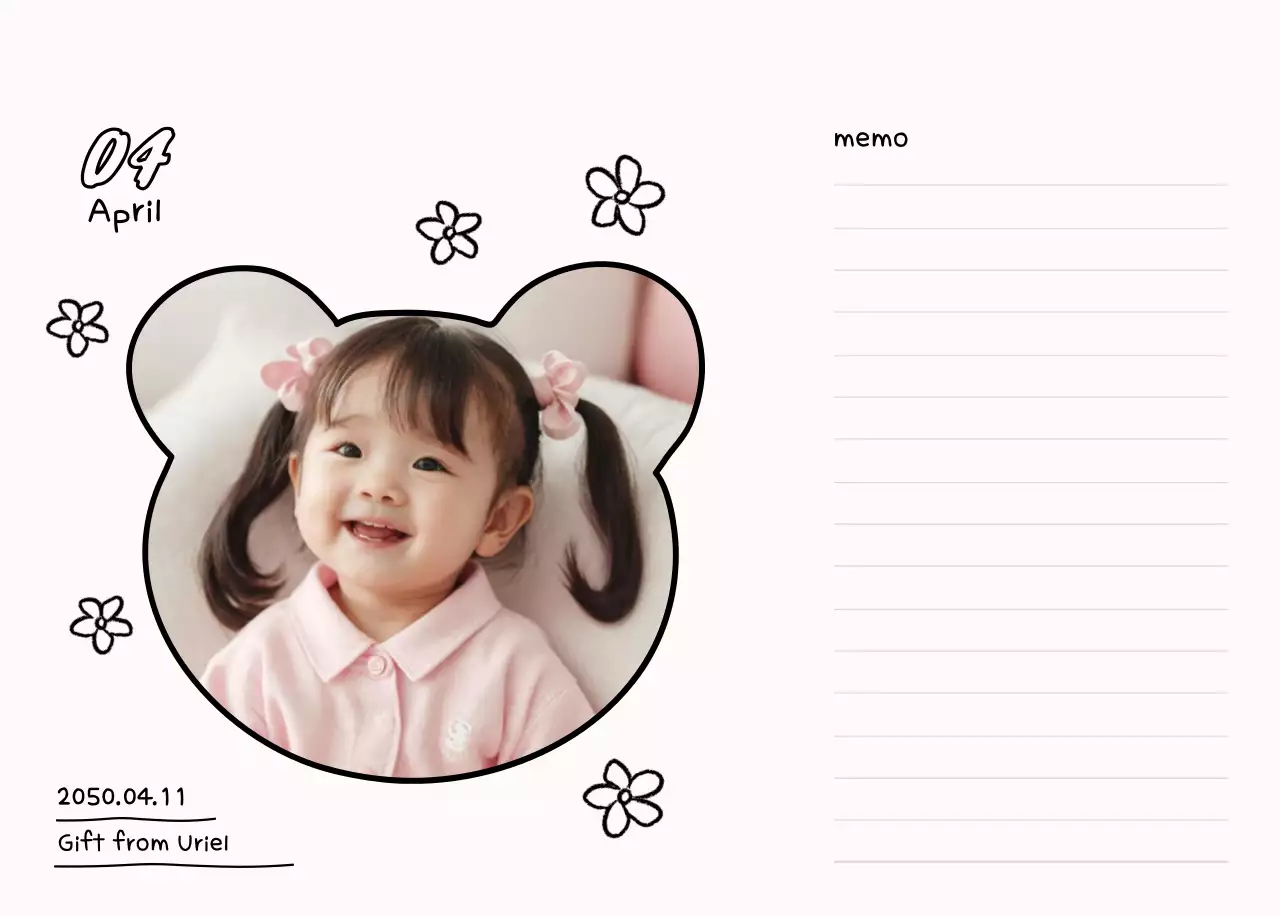 Buku harian Tahun Baru yang putih dan cantik