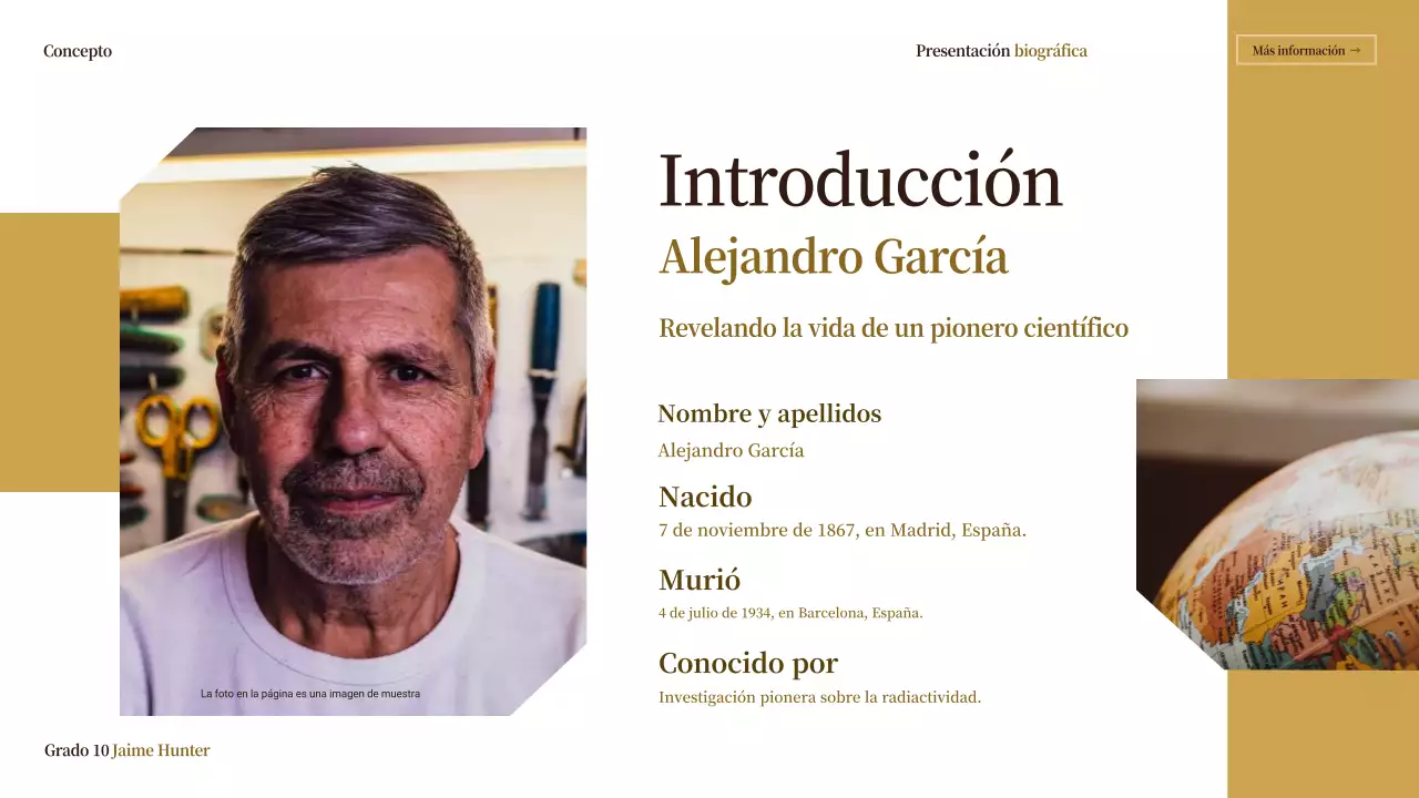 beige vintage biografía clase