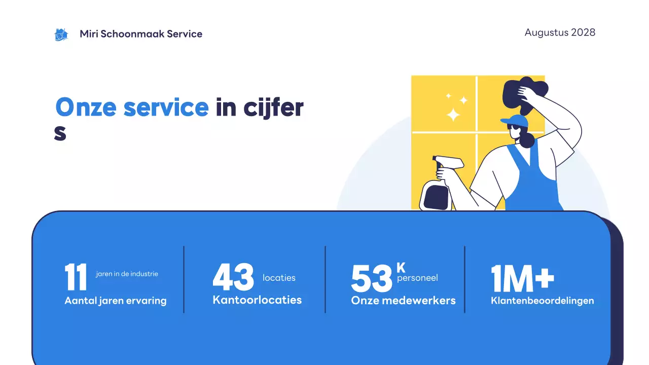 blue modern cleaning service introductie