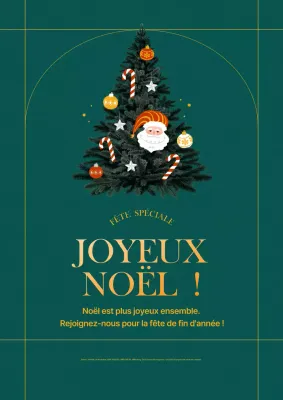 Invitation de Noël vintage abstraite
