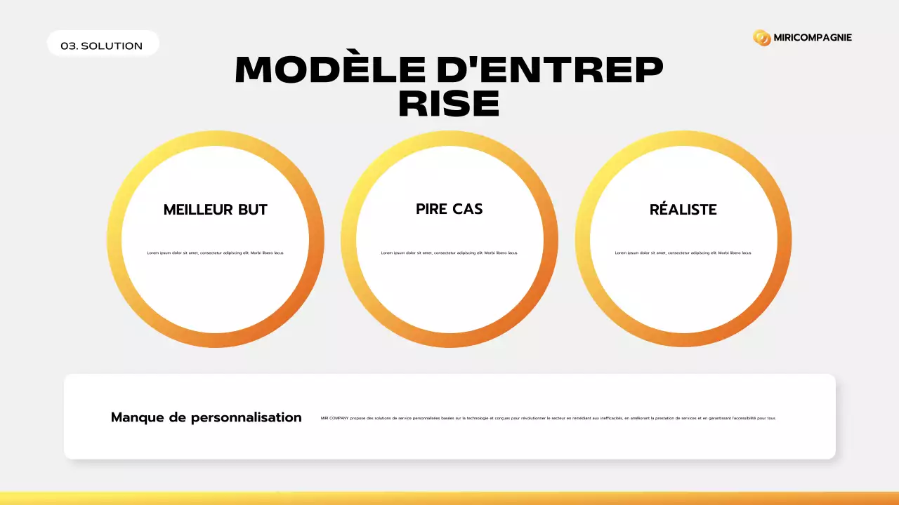 orange modern business pitch