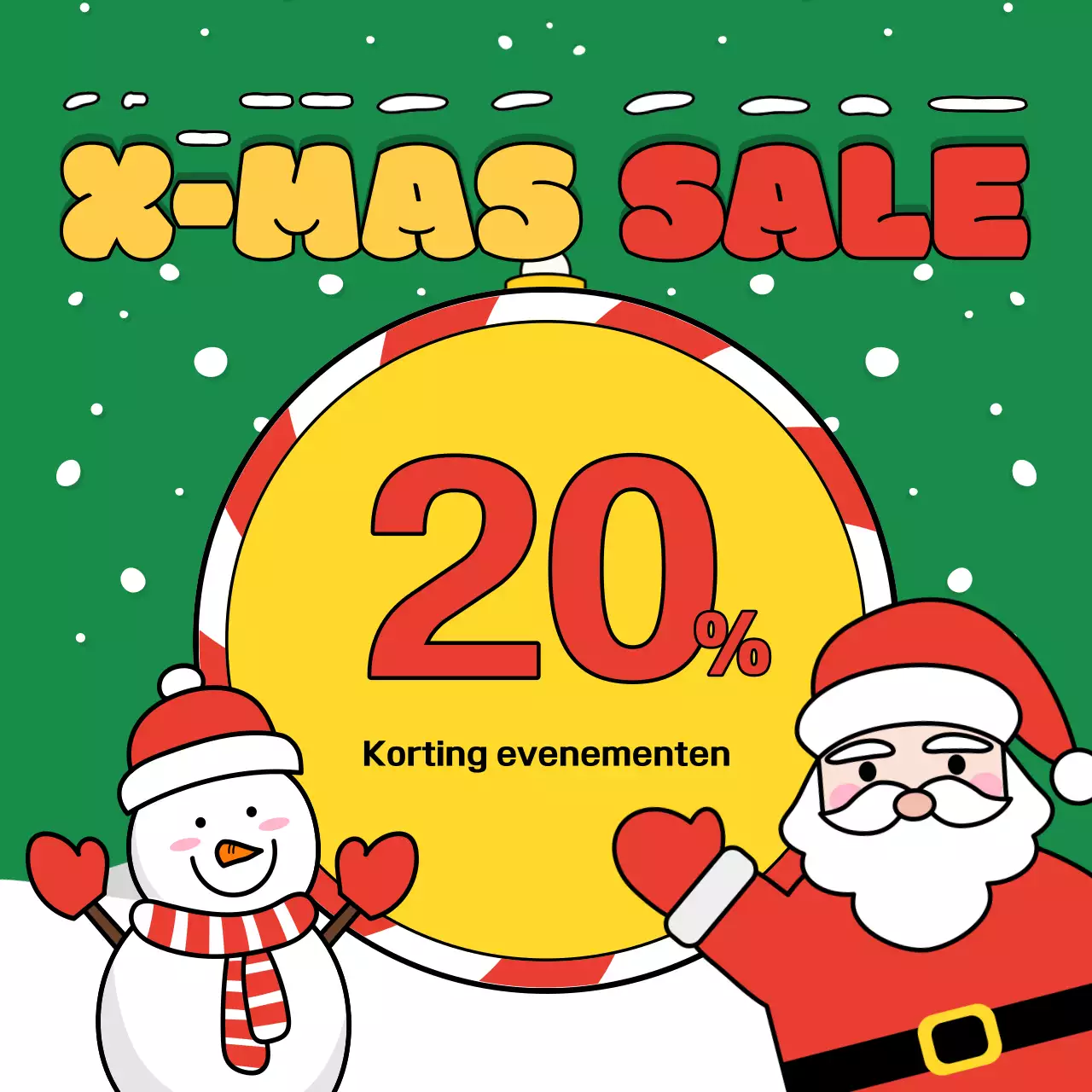 Rode Simpel Kerstuitverkoop