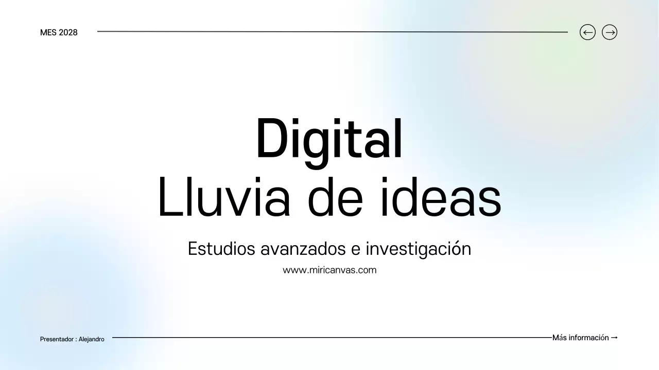 azul y verde limpio digital guía de ideas