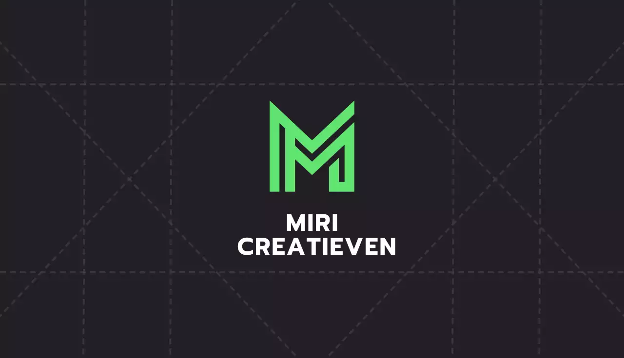 Groen modern visitekaartje