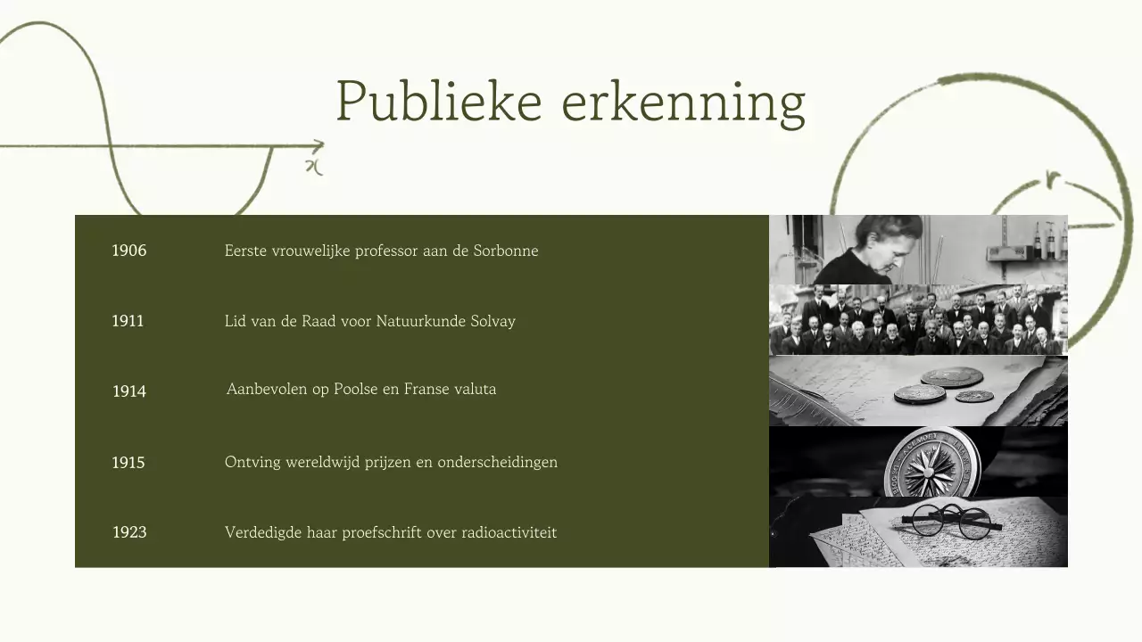 Professionele Trendy Academische Historische Cijfer Presentatie