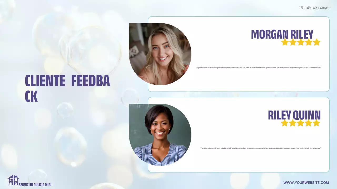 presentazione della pulizia moderna e leggera