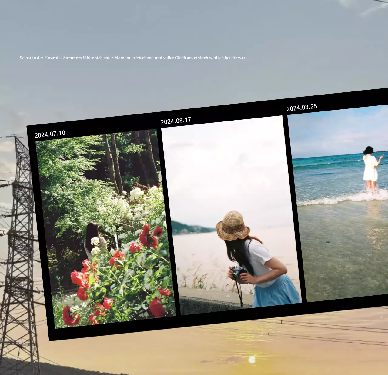 Fotokalender mit alten Erinnerungen und Fotorahmen