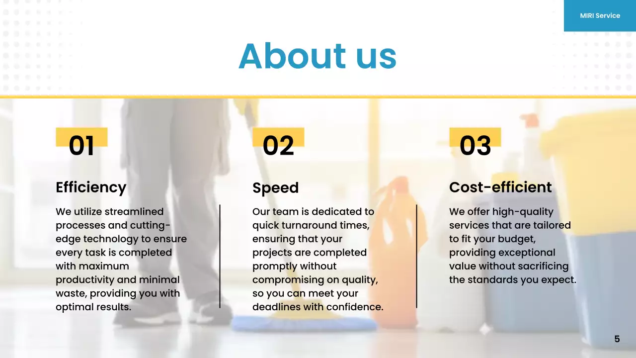 Blue Modern Cleaning Presentation