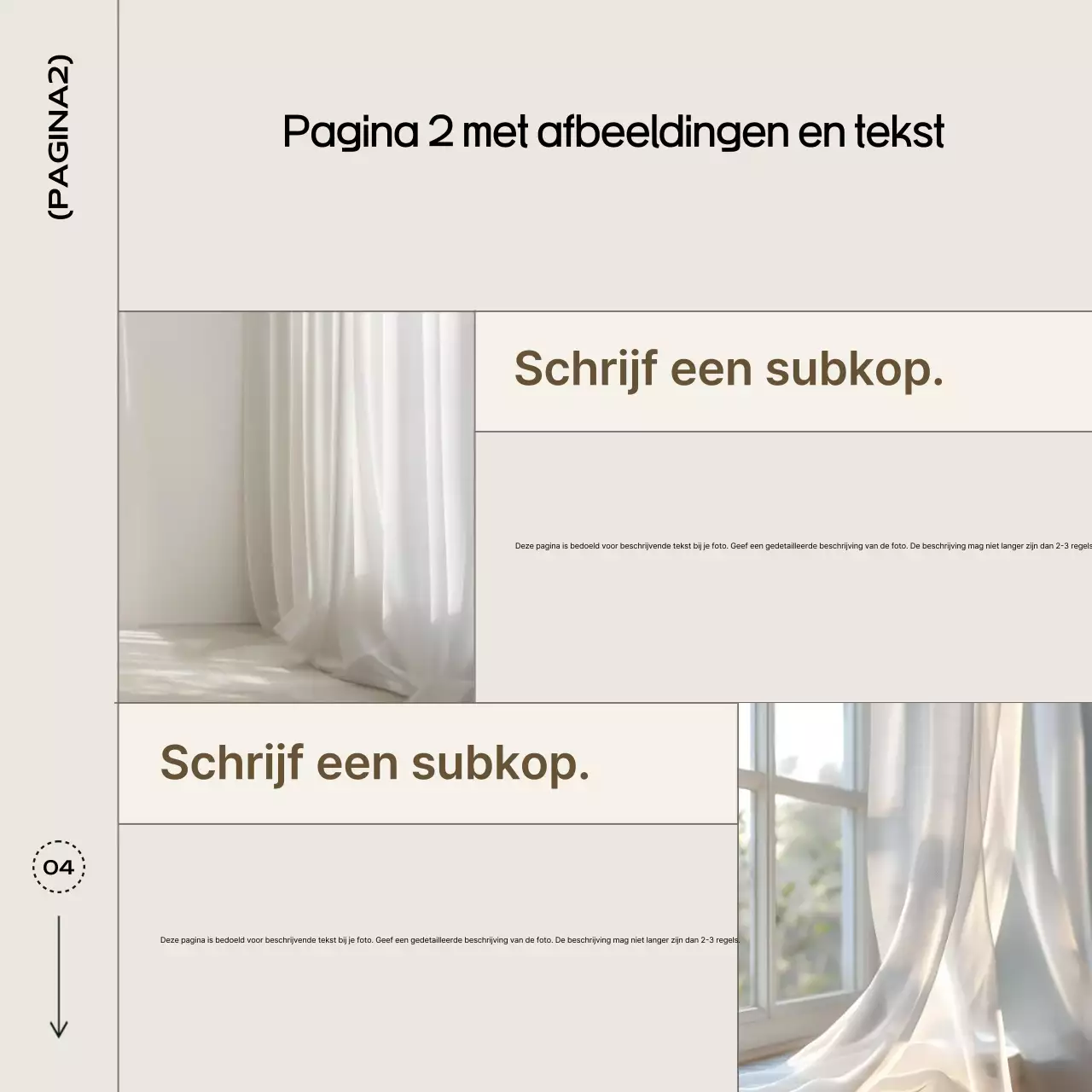 Beige eenvoudige kaart nieuwssjabloon