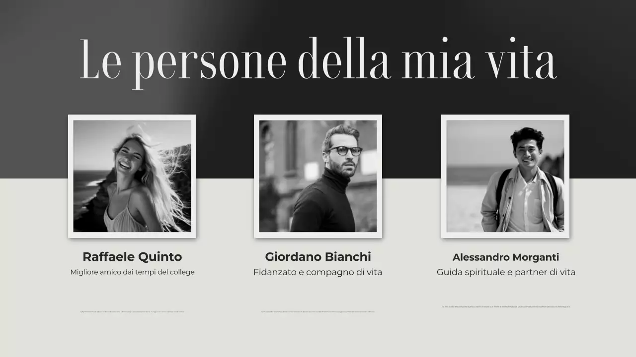 estetica grigia classica introduzione presentazione portfolio