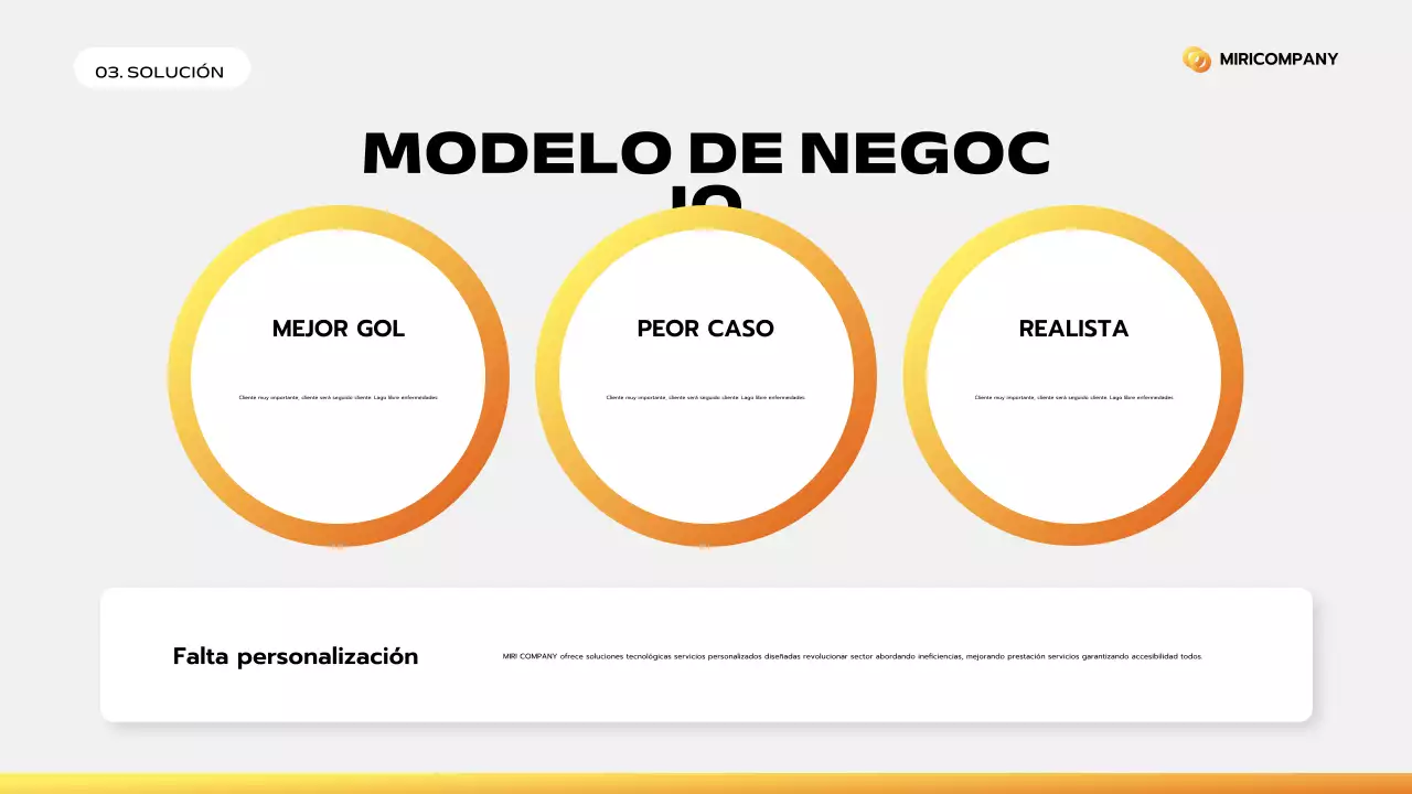 orange modern business pitch