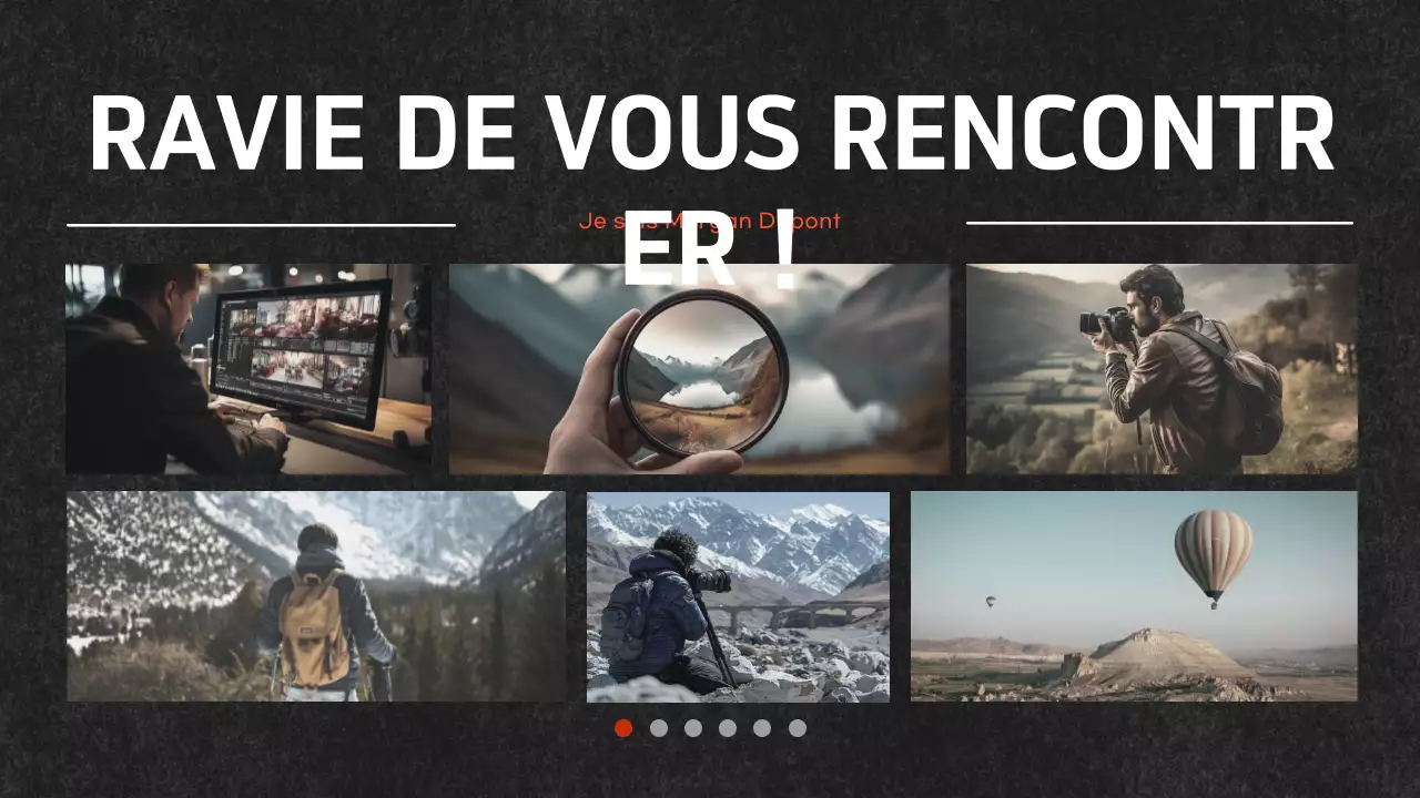 document de portefeuille moderne noir