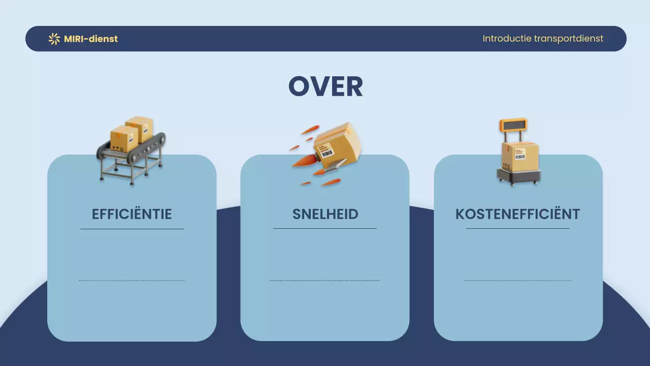 Blauw-Geel Modern Vervoer Inleiding