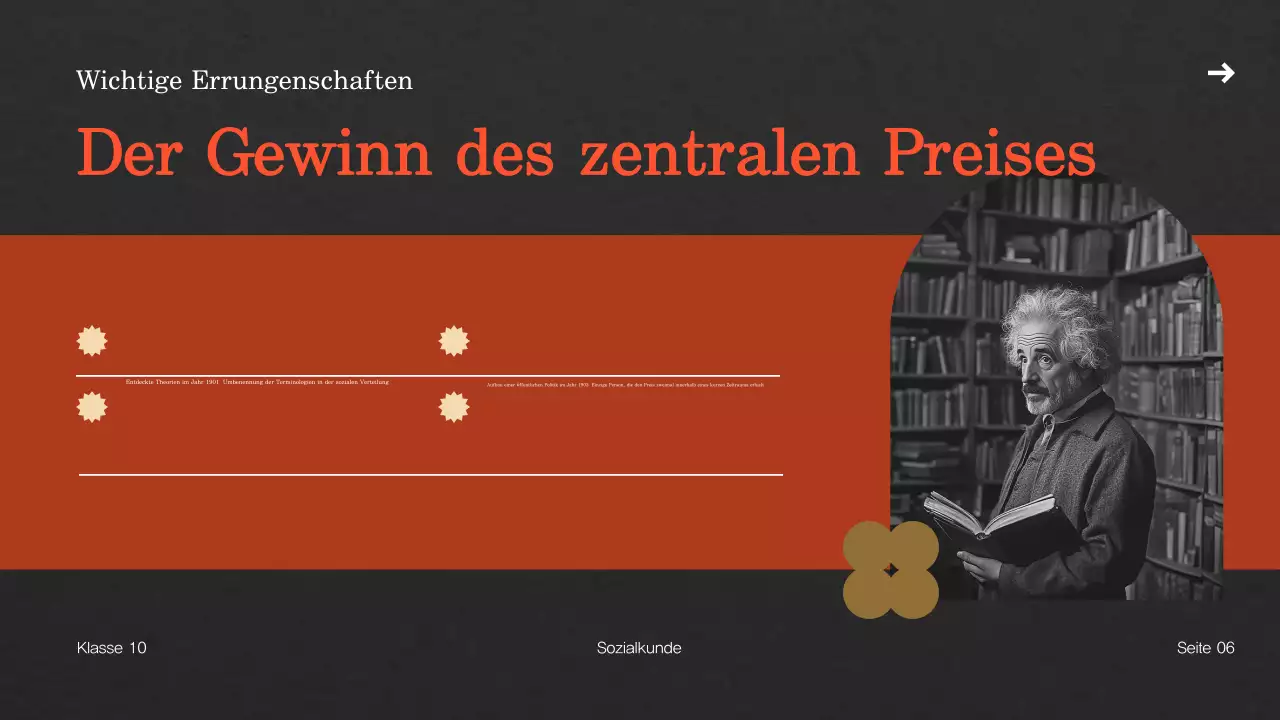 Beige Jahrgang Biographie Präsentation Vorlage