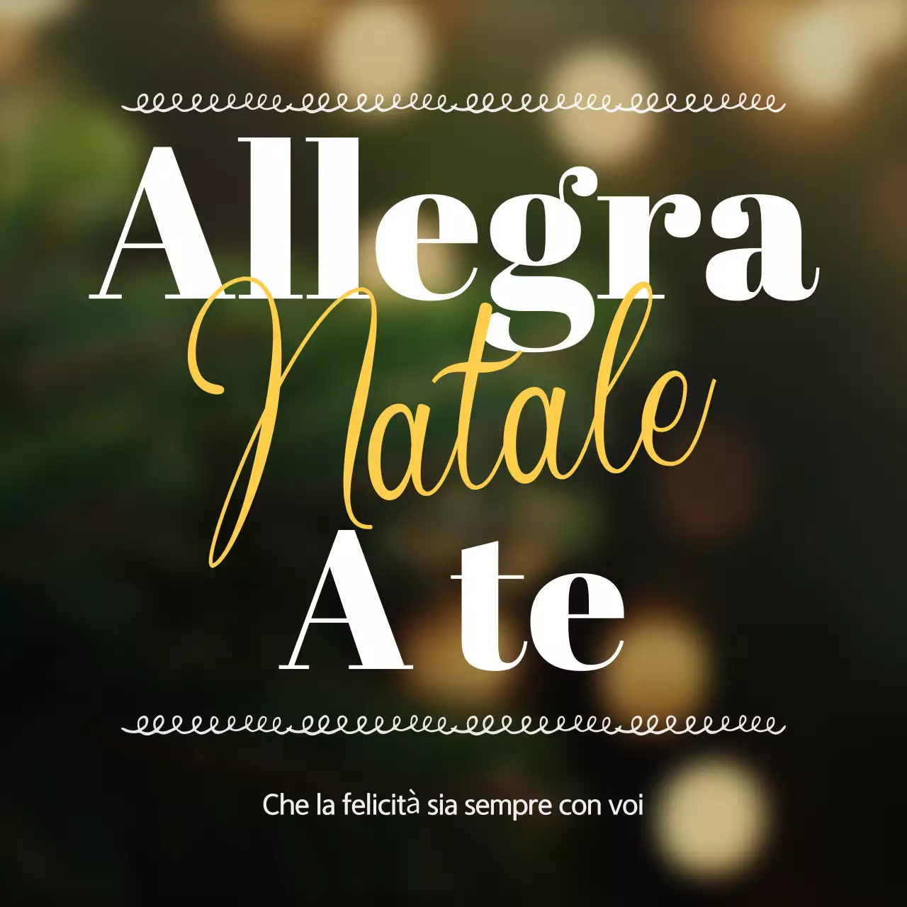 Biglietto di Natale classico astratto