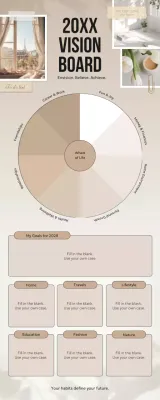 beige modern vision planner