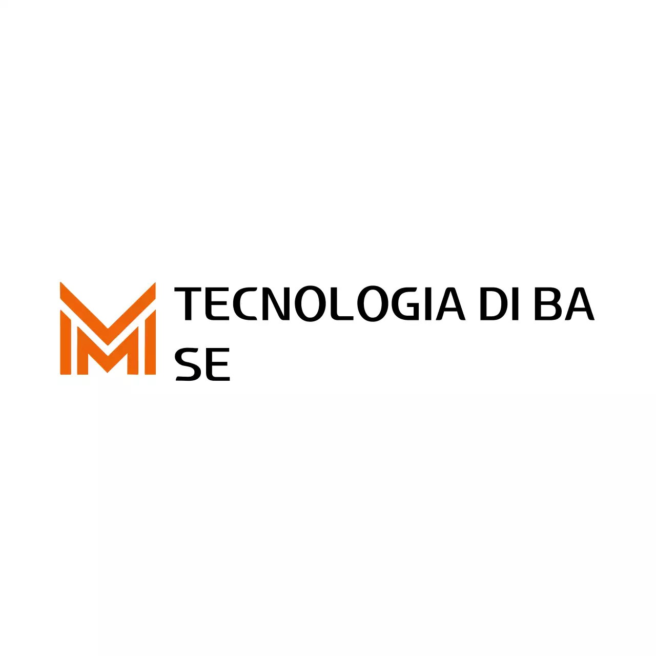logo arancione modern tech
