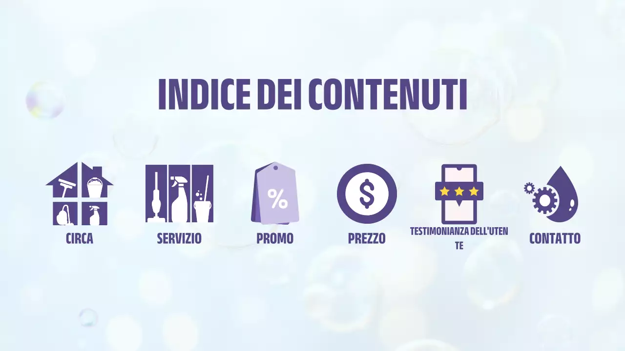 presentazione della pulizia moderna e leggera