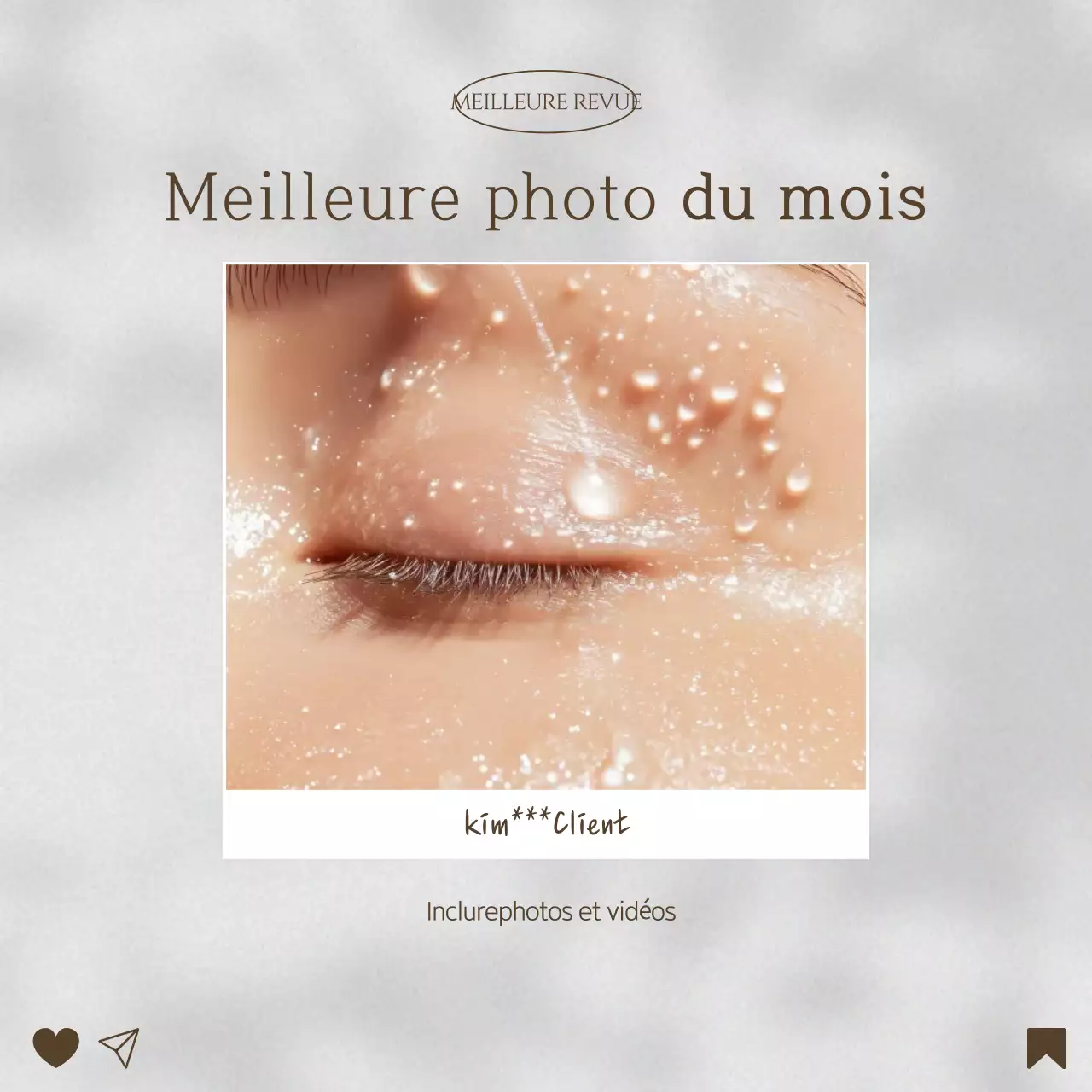 Beige Modern Review Ad