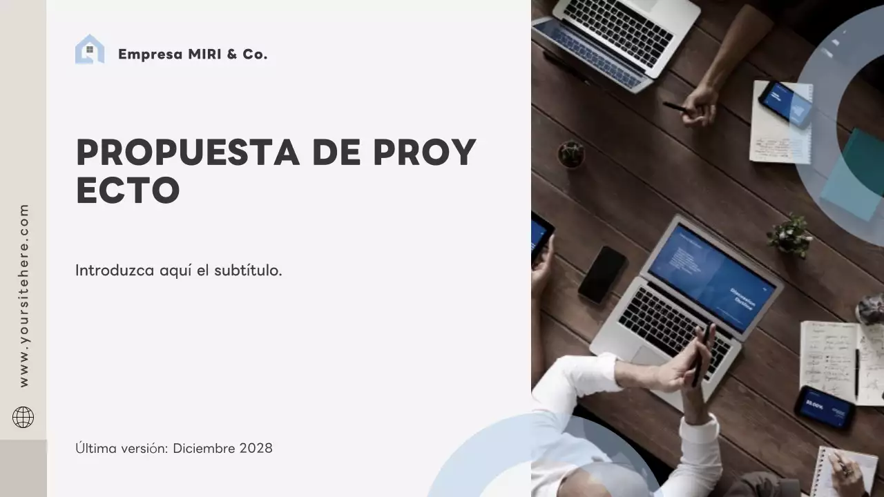 documento del plan de empresa grey modern