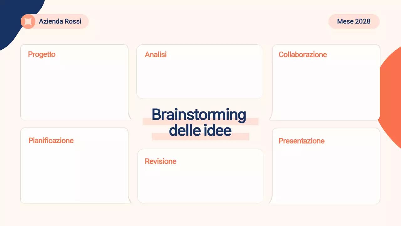 materiale per brainstorming moderno beige
