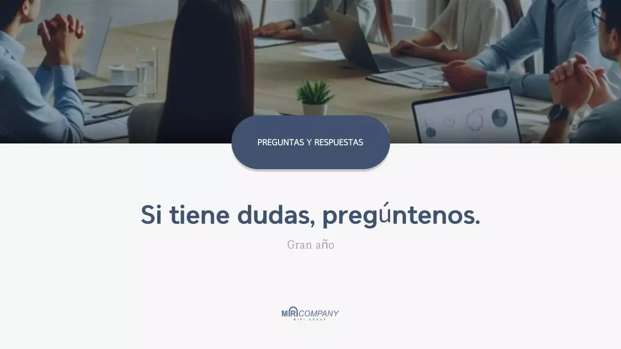 Informe de fin de año de la empresa White Modern