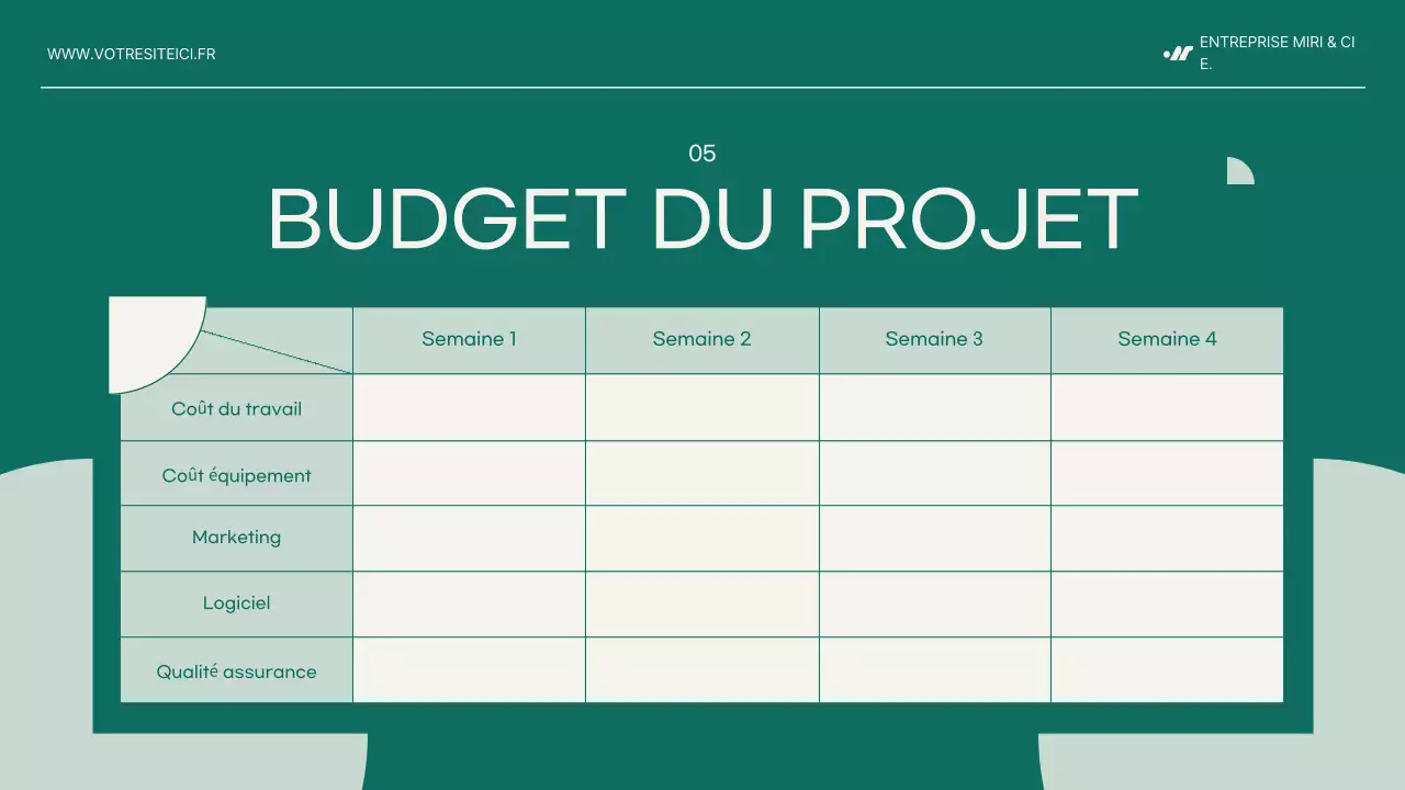 document de proposition de projet moderne mint