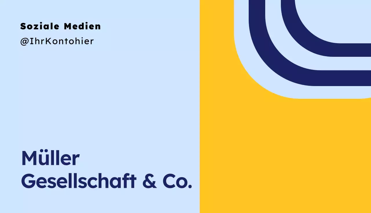 blaue moderne Visitenkarte