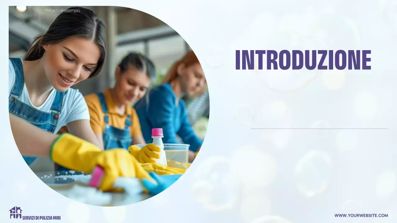 presentazione della pulizia moderna e leggera