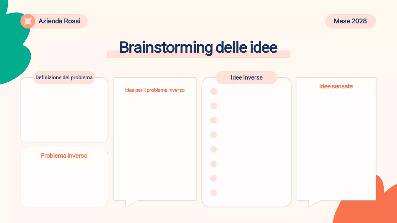 materiale per brainstorming moderno beige