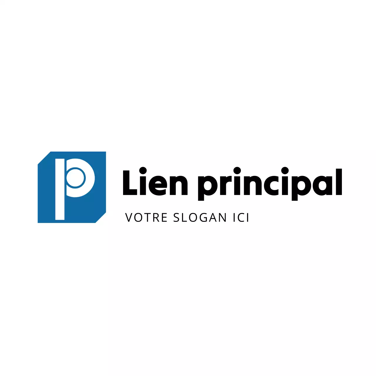 carte de visite moderne bleue