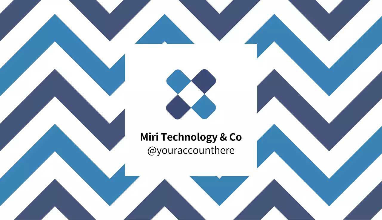 Blue Minimal Business Card