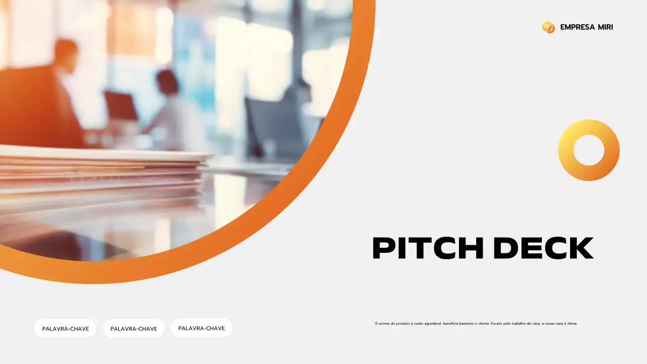 orange modern business pitch