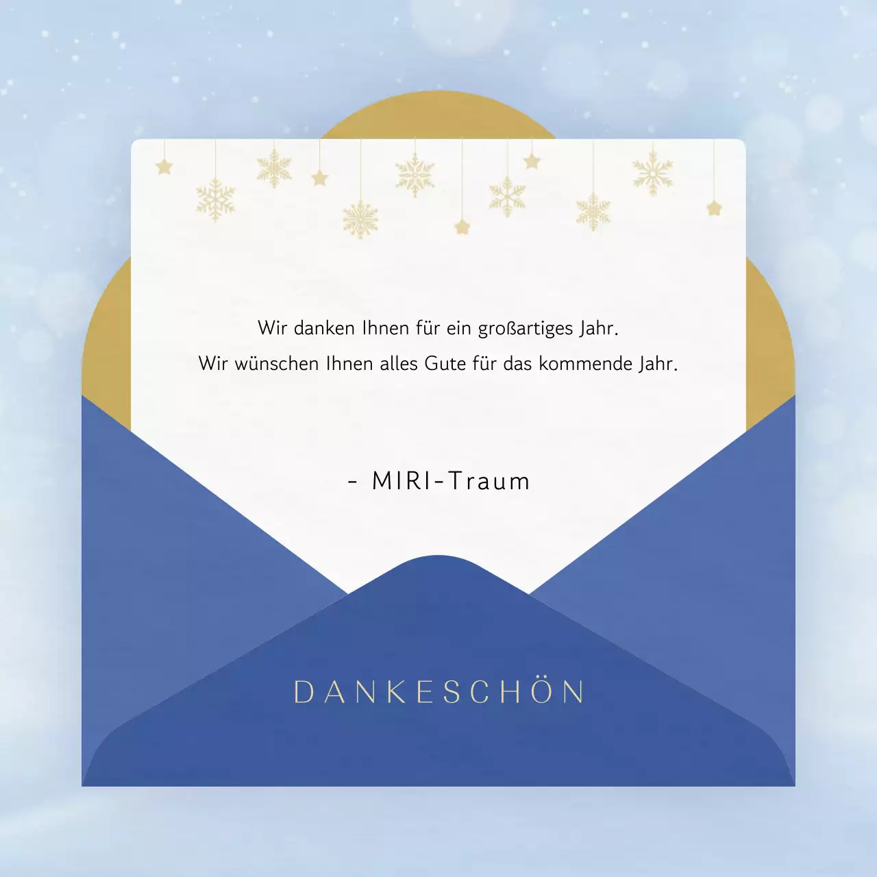 Blaue einfache Urlaubsgrüße