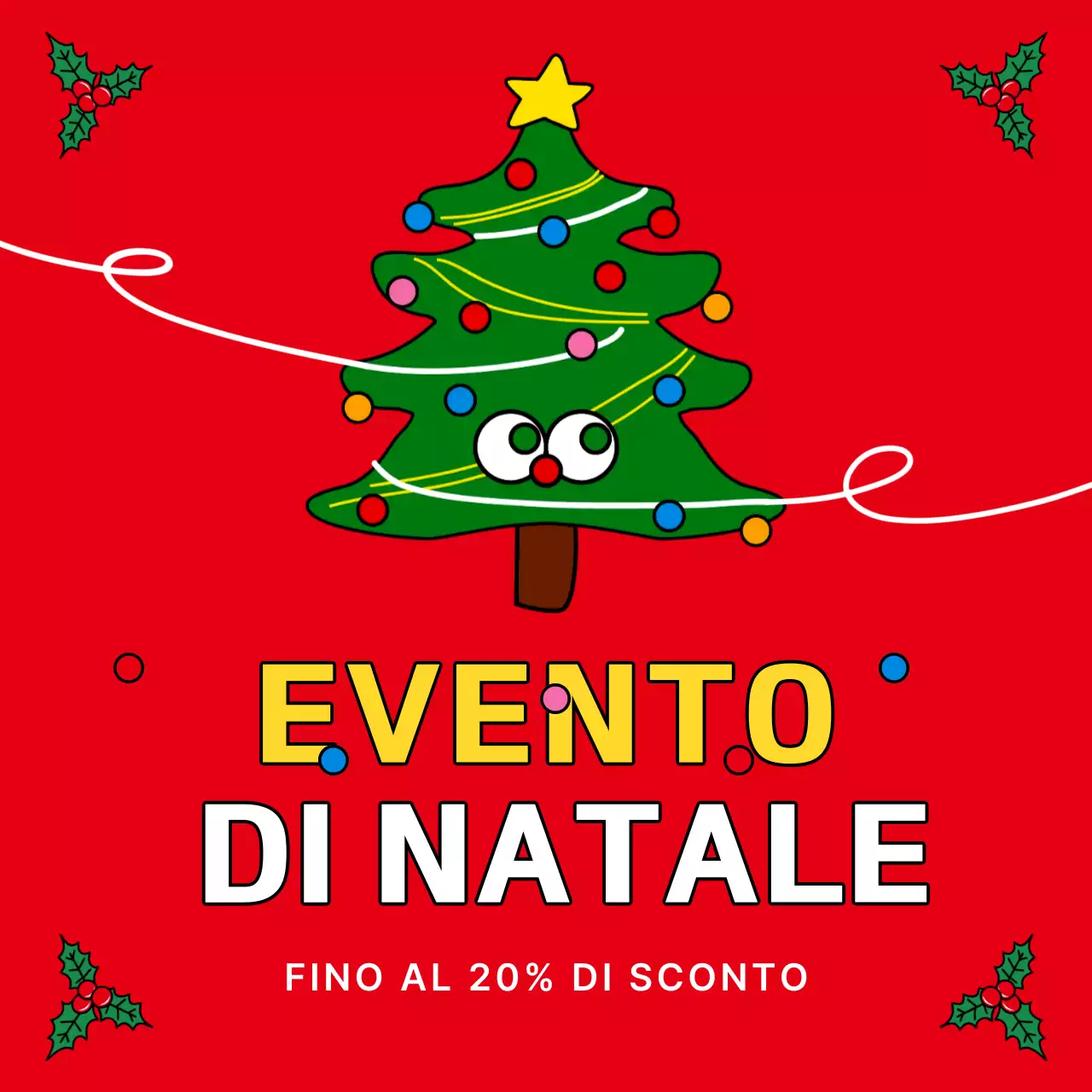 Rosso Semplice Vendita di Natale