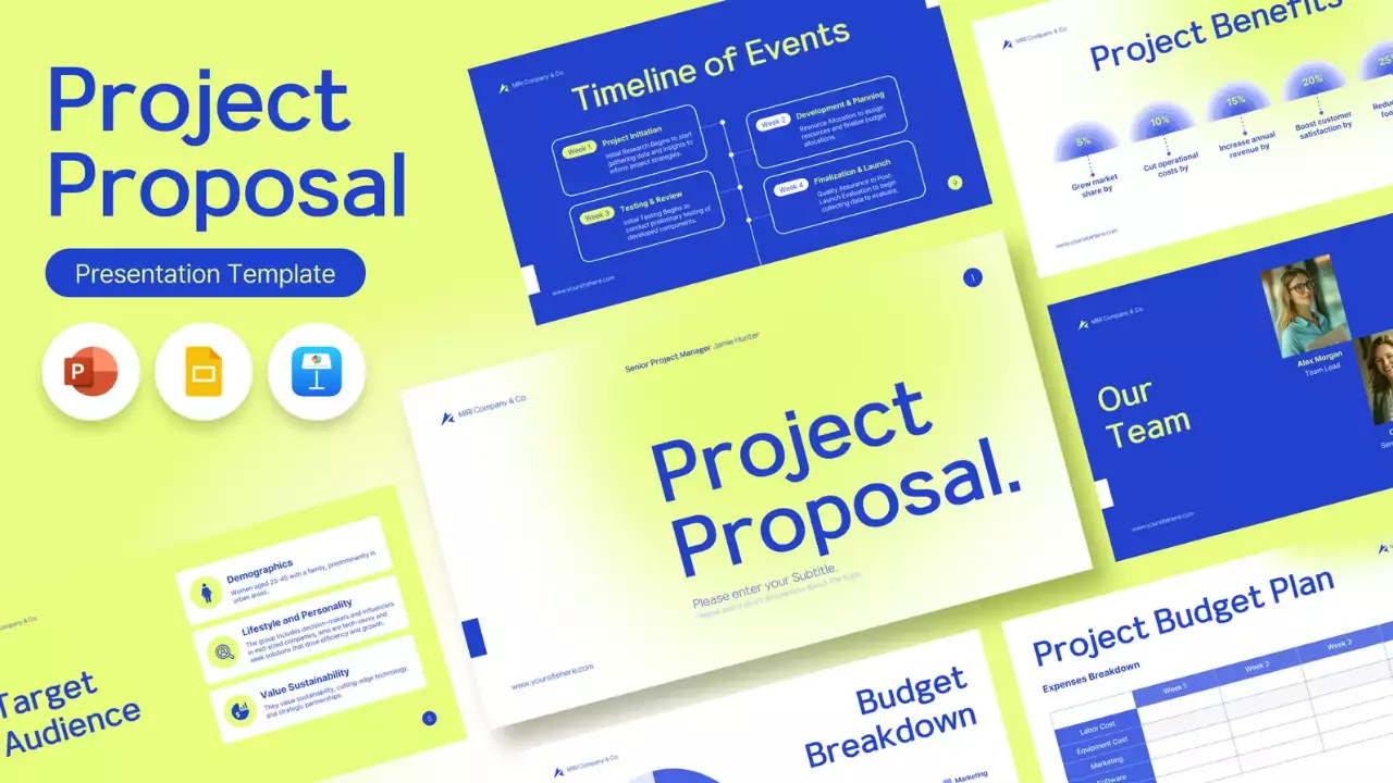 Document de proposition de projet vert moderne